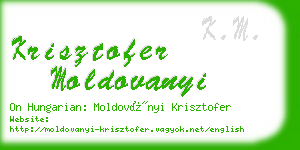 krisztofer moldovanyi business card